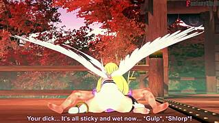 Hey, you watching Angelwomon evolve to bang 3 Digimon? Full fantasy action!