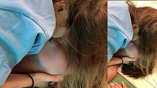 uh, birthday surprise got wild with hot kisses n pussy play