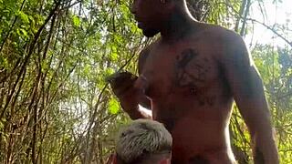 straight stud pounds hungry twink in woods behind school