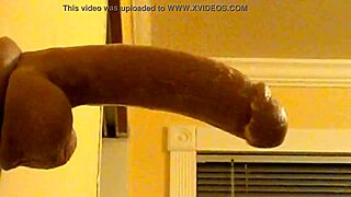 Gay Guy in Hood Deepthroats Dildo with Intense Action