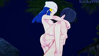 Dawn, Hikari, and Gloria Yuuri in wild Pokémon hentai sex scene. Intense banging unfolds!