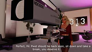 hey, imagine this 3d cartoon casting where brunette giudy lovaluv pwetie bends over for doggystyle interview in anime hentai style