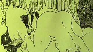 Vintage Erotic Drawings with Sensual Retro Charm