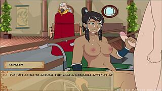 Four Element Trainer Book 5 Slav Part 7 - Busty Korra Gives Handjob