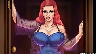 Summertime Saga - Stepmom Caught with Pizza Guy by Stepdaughter! KimmyToons Wild Scene.