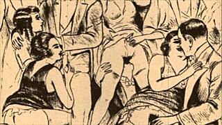 Hey, check this vintage erotic illustration! Isn't it wild?