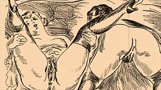 Vintage Erotic Illustration From Antique Cartoon Era