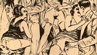 Hey, check this vintage erotic illustration! Isn't it wild?