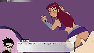 Why wait? 18Titans Part 5 shows Starfire finally getting drilled hard