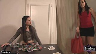 hey, watch georgia jones dive into sinn sage's hairy muff till she cums!