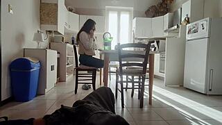 kinky guy begs for blowjob but gets handjob