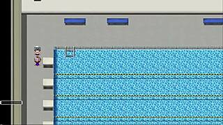 Letting a schoolboy explore female curves in the library. Class president stays bold for outdoor study.