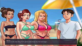 I’m hooked on Summer Time Saga! Beach fun in part 36 feels so wild