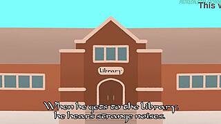 Library Romance Tomni with Big Tits! Wow!