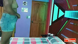 Esther from Chiclayo shows off huge Latina ass