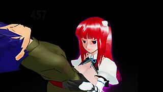 girl b hero scenes with monster lord 2 in hentai