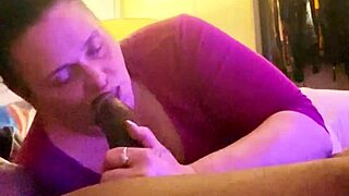 only way to taste that huge black cock is deep in mouth