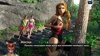 Damn! Anime Slut in Stockings Sucks Pussy in Photo Hunt 33