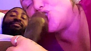 only way to taste that huge black cock is deep in mouth