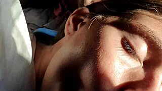 dude, teen babe risks public blowjob while camping with boyfriend