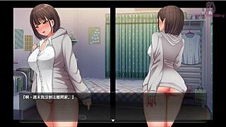 night thrill with anime hentai exposing body at the pole