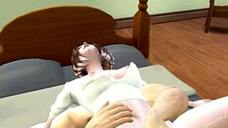 Emotional Journey in Sims Short Story with Asian Anime Twist