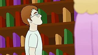 Library Romance Tomni with Big Tits! Wow!