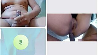 suggestive cam show with a married woman taking it deep