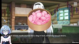 I explore the witch's prison in this hentai game