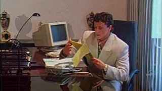 Venere Bianca, the slutty career woman, rides a monster cock in wild Italian action