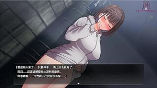 night thrill with anime hentai exposing body at the pole