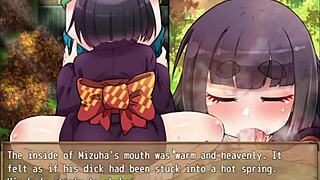 Hentai game Lolibabas of Mayohiga showcases Mizuha's scenes