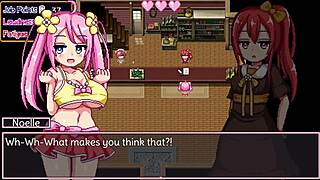 hey, noelle's killing it in part 3 of this pixel art game... riding hard!