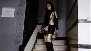 Wow, latex diva dominates with fierce femdom power!