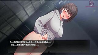 night thrill with anime hentai exposing body at the pole