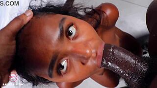 Baddies blow Celeste with wild face action in anime style