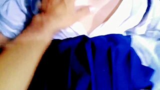 Real Homemade Video of Convincing a Naive High School Girl for Intense Action