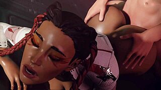 i’m obsessed with loba apex pov scenes, banging ass in every hentai clip i got