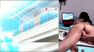 Hey, wanna watch a hot hentai reaction with my sexy stepsister? She jerks me off during part 2!