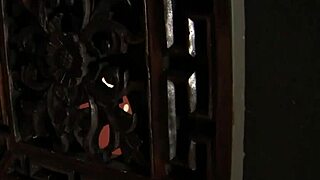 cute ashley rubs her big clit while blowing a long shaft in confessional, omg 😍