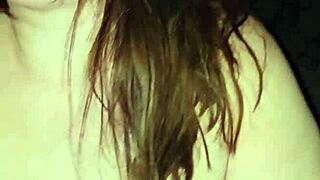 Big white woman rides cock hard and moans loud