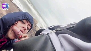 novinho pounds big-ass babe on public beach in front of everyone