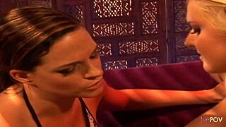 Lesbian teen drills blonde friend’s anal hole deep to forget her ex