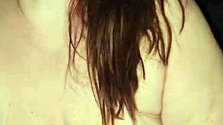 Big white woman rides cock hard and moans loud