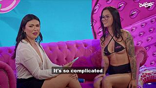 Two Brunettes Masturbate Wildly!