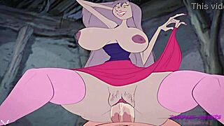 madam mim’s cottage hides wild blowjob and doggystyle action in extended cut. slb joins the freaky fun.