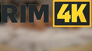 Watch this ebony brunette rimming a European guy's ass in the Rim4k series 😏