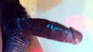 i worship this huge bodybuilder's big black cock, dirty talking as i masturbate and catch every cumshot