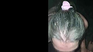 Esclave F works the gloryhole in 2024, giving wild handjobs in public