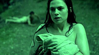 Hayley Atwell shows off big tits in hot sexy scenes